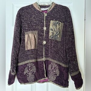 Vintage Flashback Tapestry Jacket Size Medium